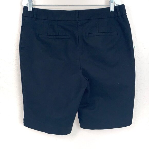Chico’s Shorts Womens Large Black Zip Close Bermuda Length Pockets Sumner Travel - Picture 3 of 8